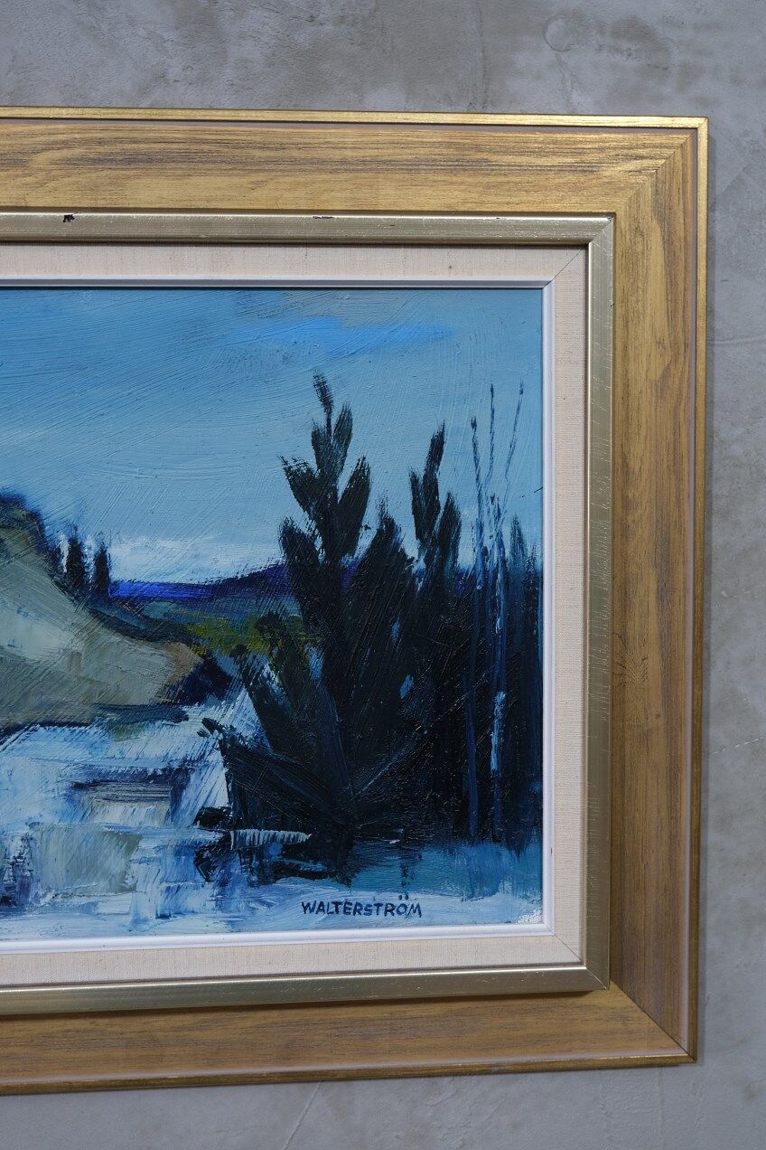 Nils ingvar walterström (1929-1988), swedish modern painting, 1960s, oil on canvas, framed