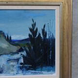 Nils ingvar walterström (1929-1988), swedish modern painting, 1960s, oil on canvas, framed