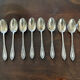 10 silver coffee or tea spoons - around 1900 - 17 g/spoon