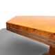 Octagonal extendable dining table Mario Sabot in burl (1970s)