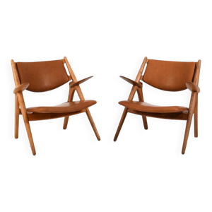 Fauteuils en chêne CH-28