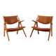 Fauteuils en chêne CH-28 de Hans J. Wegner