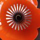 Vintage orange flower wall light, diameter 25.5 cm.