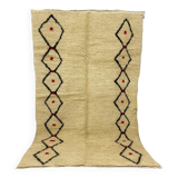 Handmade Moroccan Berber carpet 252 x 150 CM