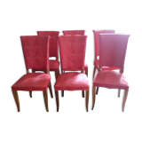 6 leatherette chairs