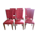 6 leatherette chairs