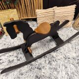 Cheval à bascule bois massif