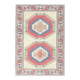 Vintage Turkish Oushak Handmade Wool Cotton Red Area Rug 150x218