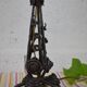 Art deco lamp, wrought iron foot