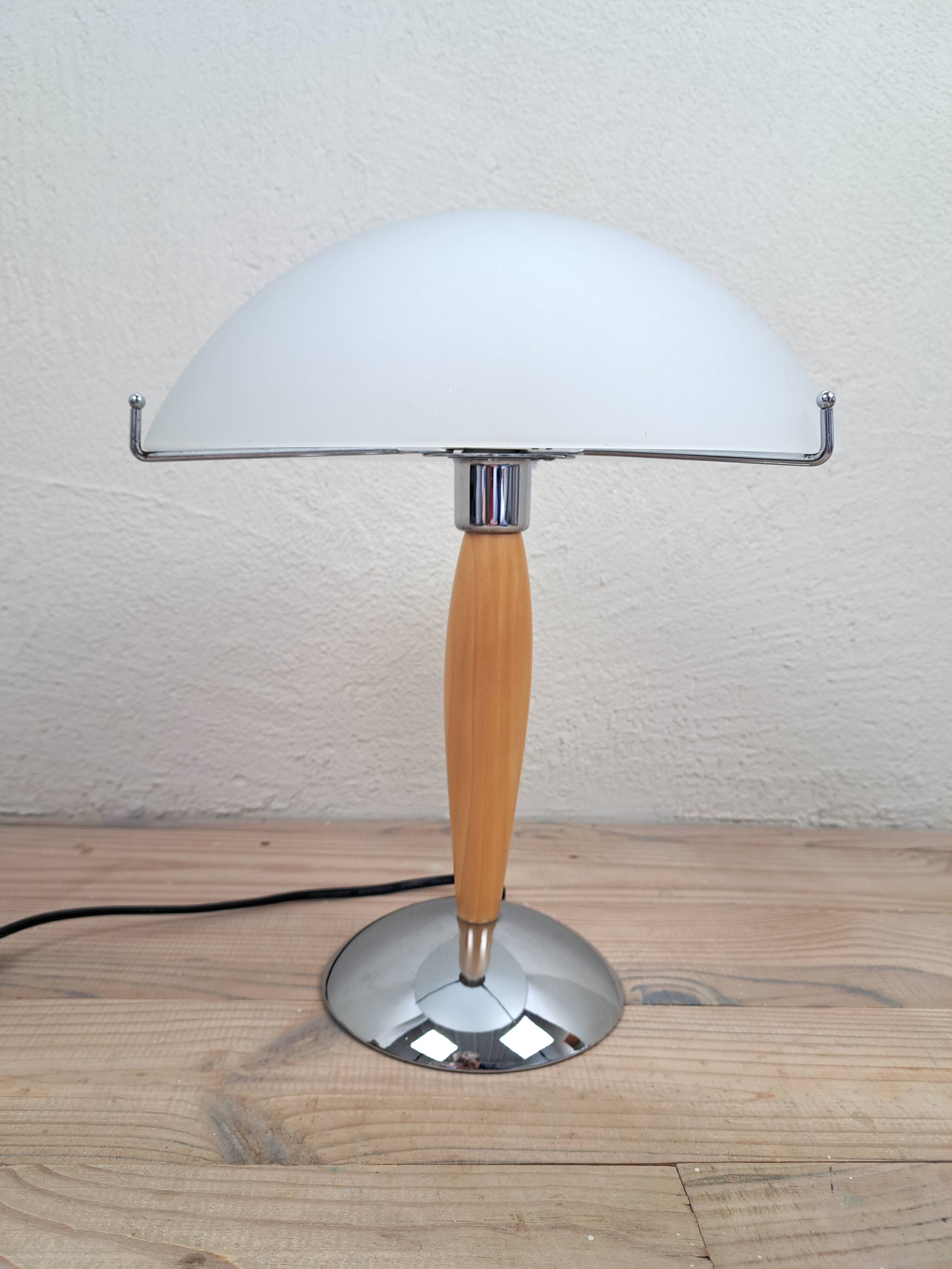 Ship Desk Lamp Mushroom 1980 Vintage Mid-Century Art Deco