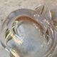Apple ashtray crystal from Vannes, France, vintage 1970s.