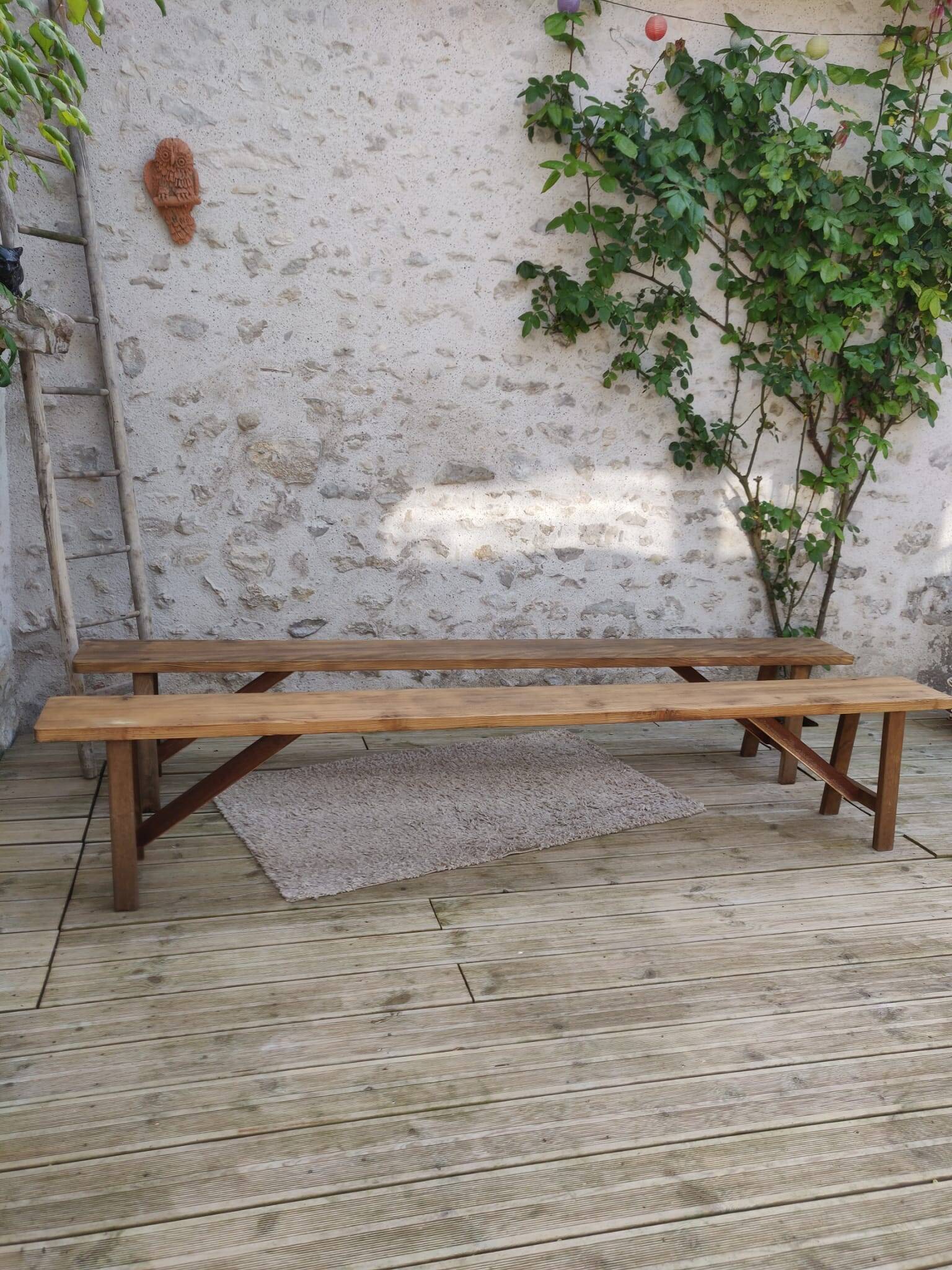 Pair of old benches
