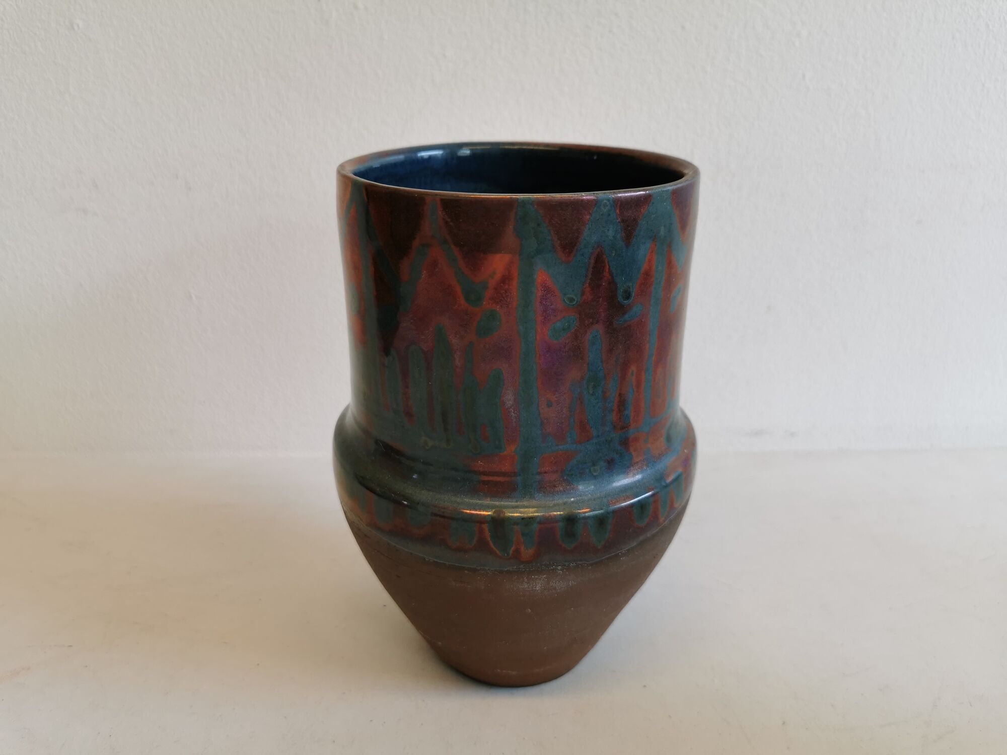Ceramic vase from the 1960-1970s, made by Nis Staugaard, Svaneke - Bornholm Denmark.