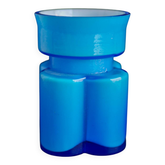 Mid-Century Modern Scandinavian Art Glass Small Vase by Po Ström, Sweden