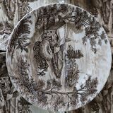 Set of 8 Vintage English Staffordshire 'HAYRIDE' Dinner Plates