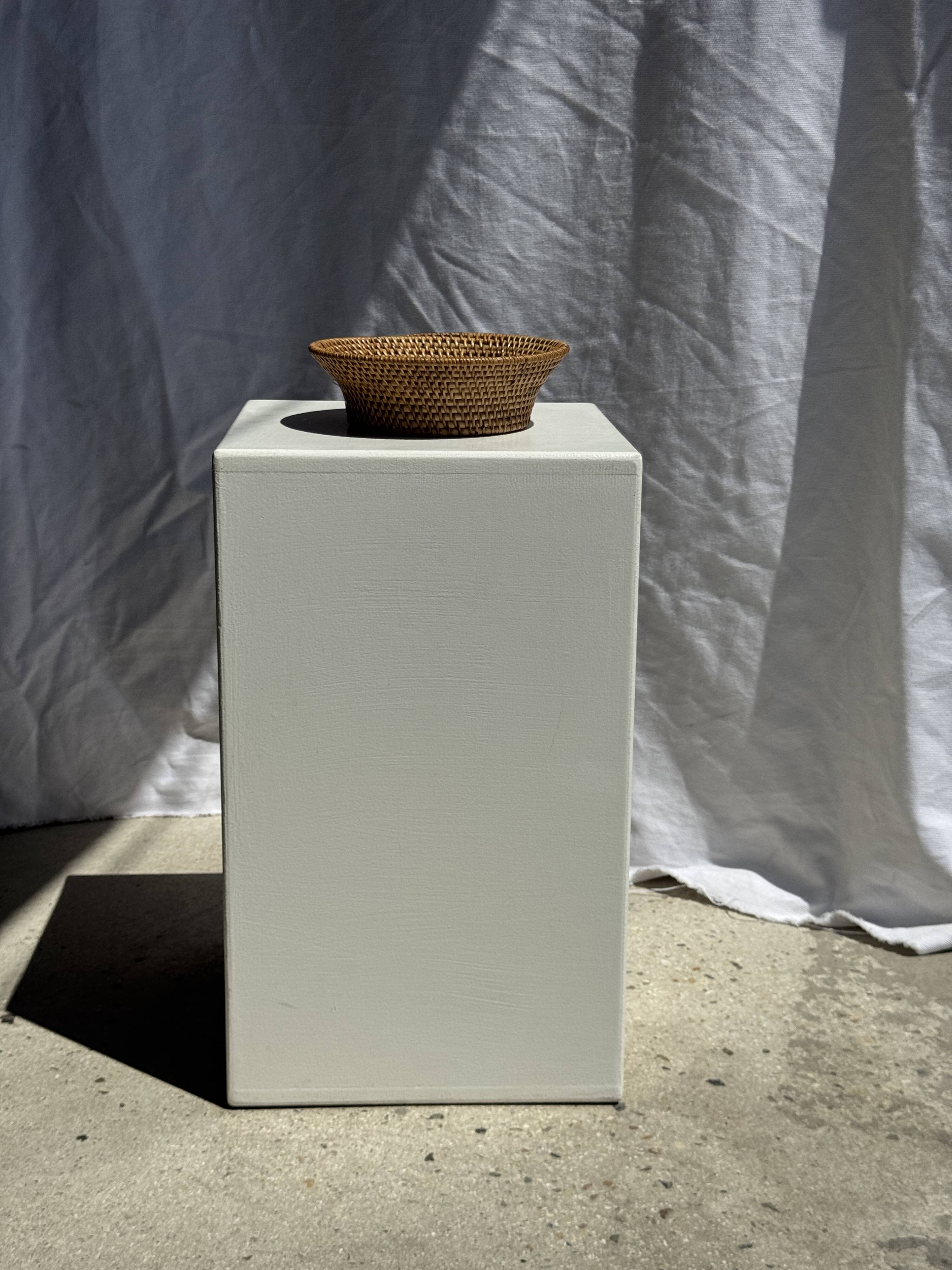 Small flared bowl made of woven Indonesian rattan D20 H6