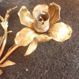 Orer brass flower sconce