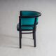 Black armchair with turquoise leather by Marcel Kammerer for Thonet
