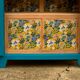 Parisian wardrobe glazed blue Peacock 1940