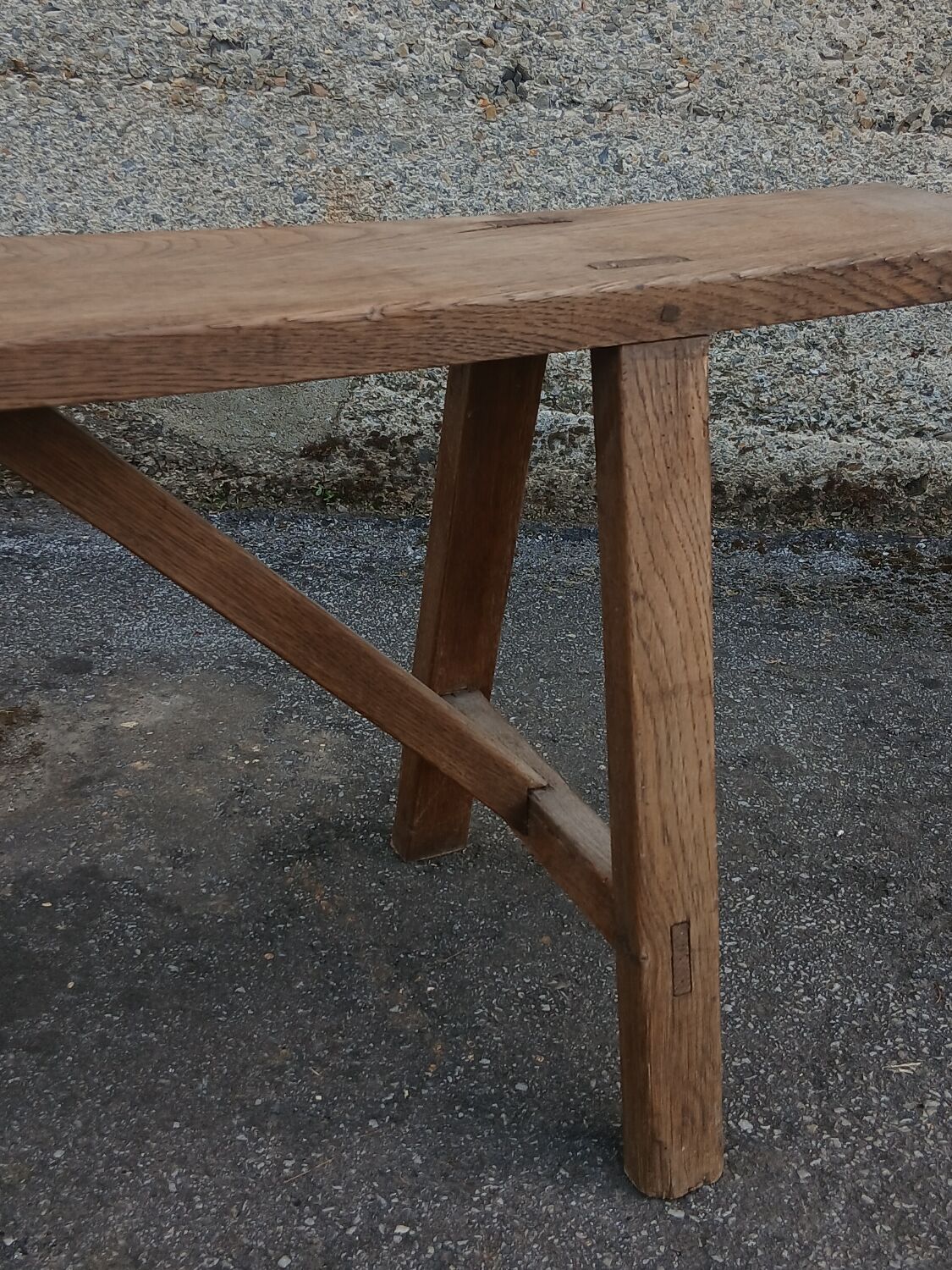 Banc de ferme en chêne