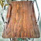 Vintage trolley bar with wheels