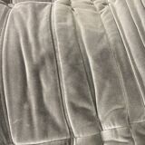 Vintage 2 and 3 seater green velvet togo set