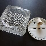 Cast glass square ceiling 21x21cm