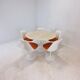 Knoll Marble Dining Table With 5 Chairs by Eero Saarinen, 1960s
