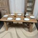 Solid oak farmhouse table