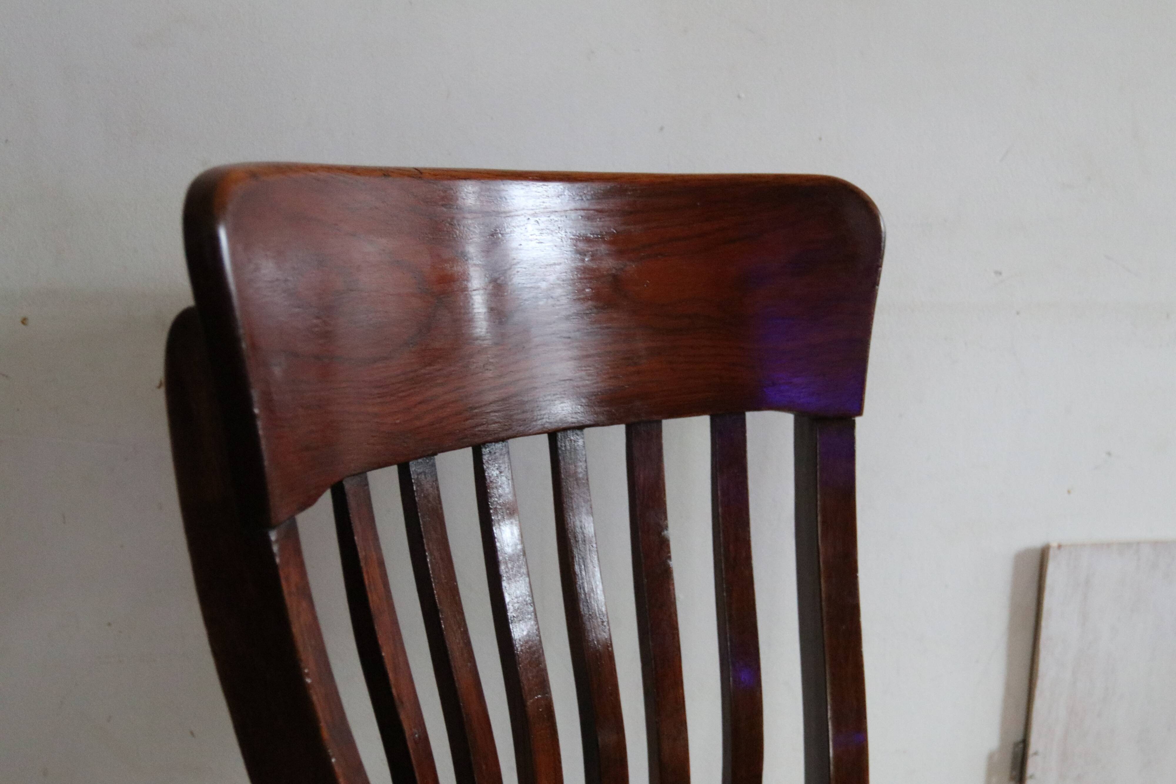 Old American wooden chair