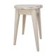 Vintage white farm stool