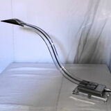 Cobra lamp in plexiglass and chrome metal, 80s