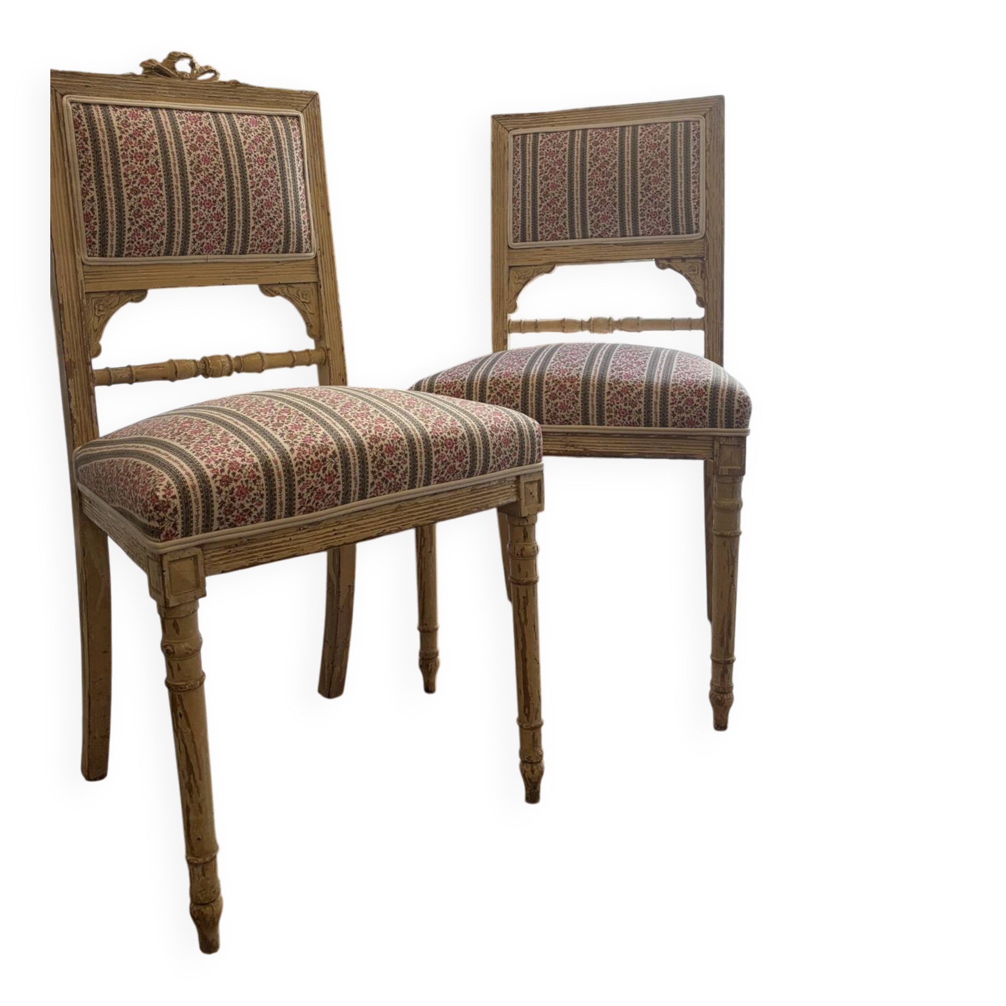 Paire de chaises Louis XVI