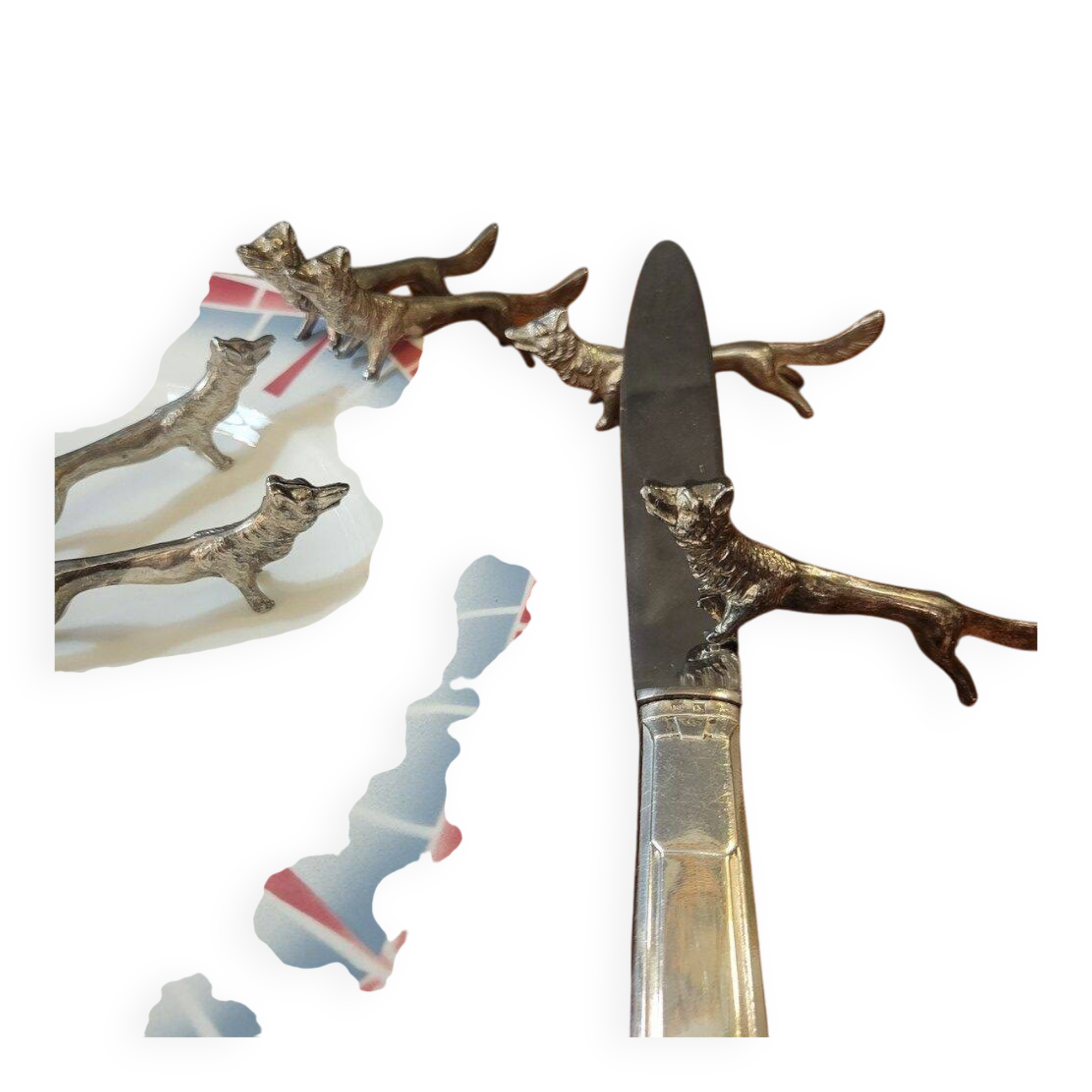 6 animal-shaped knife rests