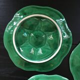 Lot 3 oyster plates Sarreguemines