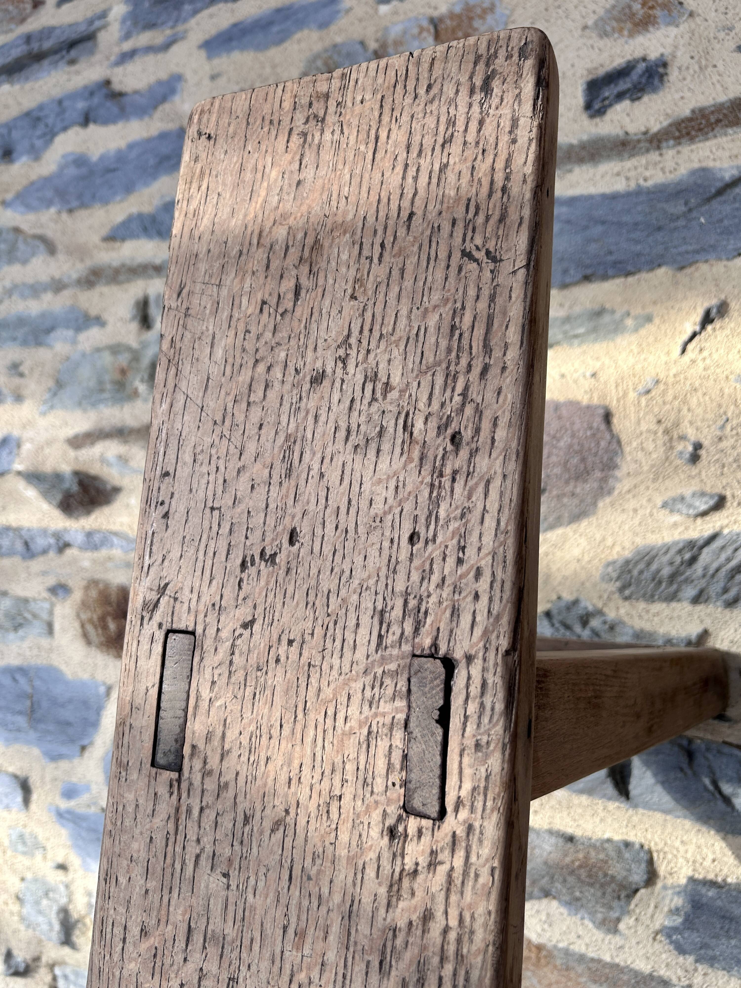 Pair of antique farm benches