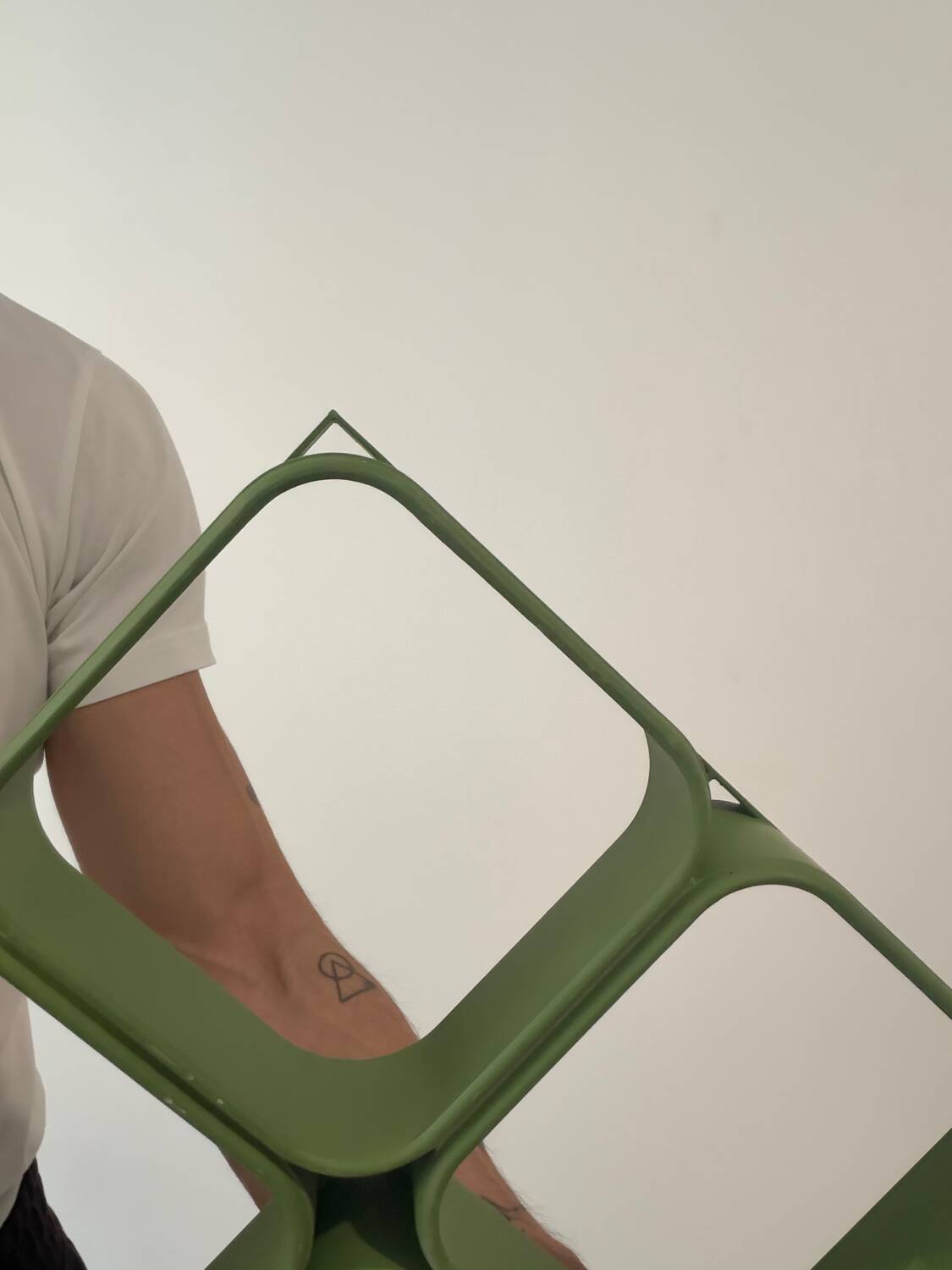 Space Age Wall or Ceiling Panel System in Green Plastic, S