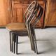 Set of 2 Mobilor chairs - 1950's - metal and wood