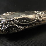 Solid silver foie gras shovel, pâté mignardise Rocaille XIXe Minerve 1st title