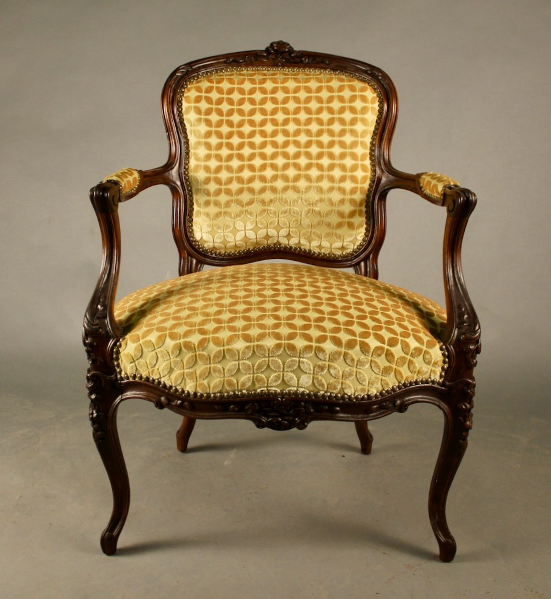 Louis XV style convertible armchair, XlXth century