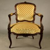 Fauteuil cabriolet de style Louis XV, XlXème