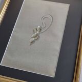 Original gouache from the 1930s, prototype of a unique jewel, New York jeweler, 24 x 28 cm