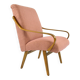 Vintage Czechoslovakian armchair renovated pink