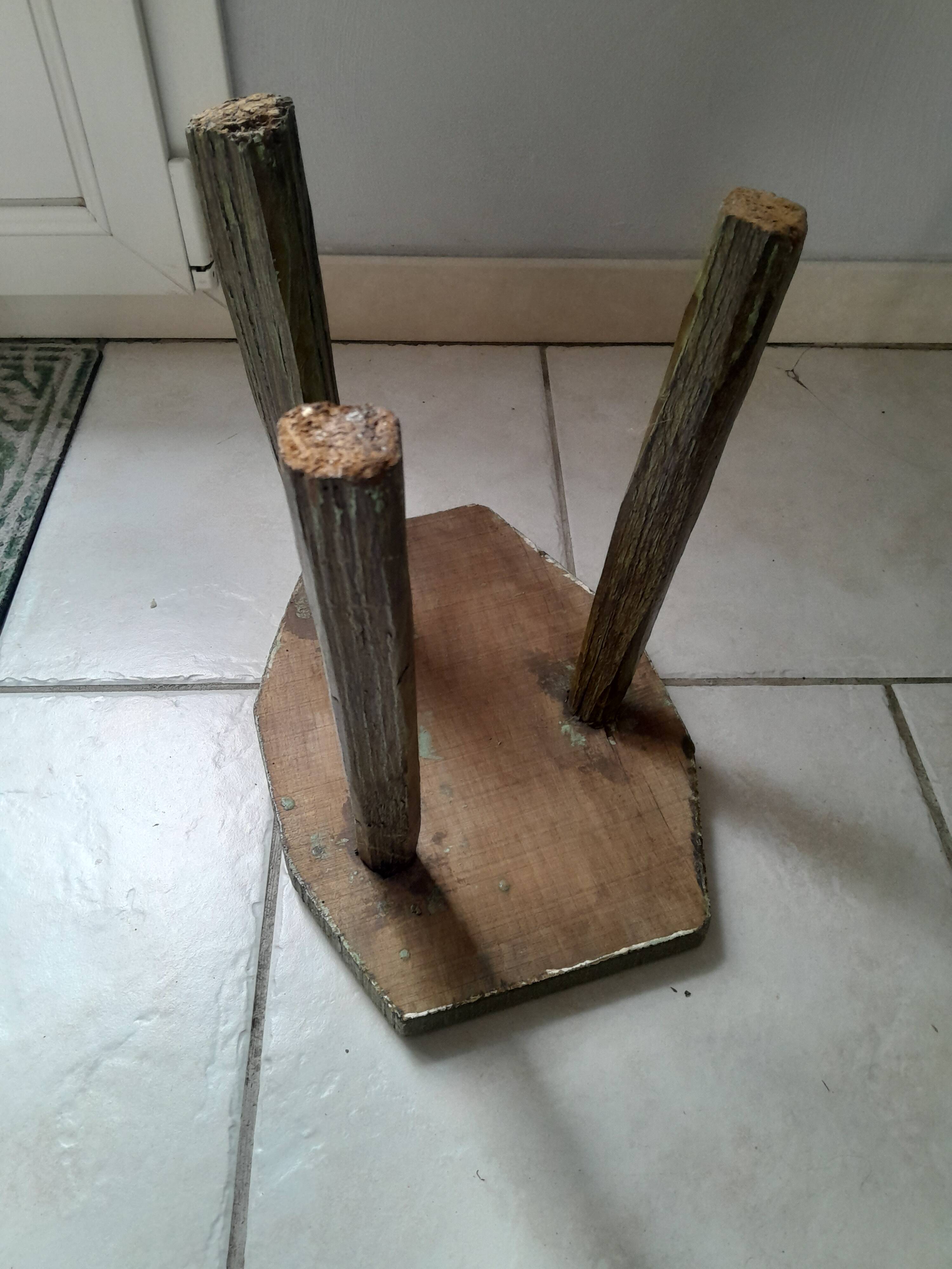 Brutalist stool from the 50s