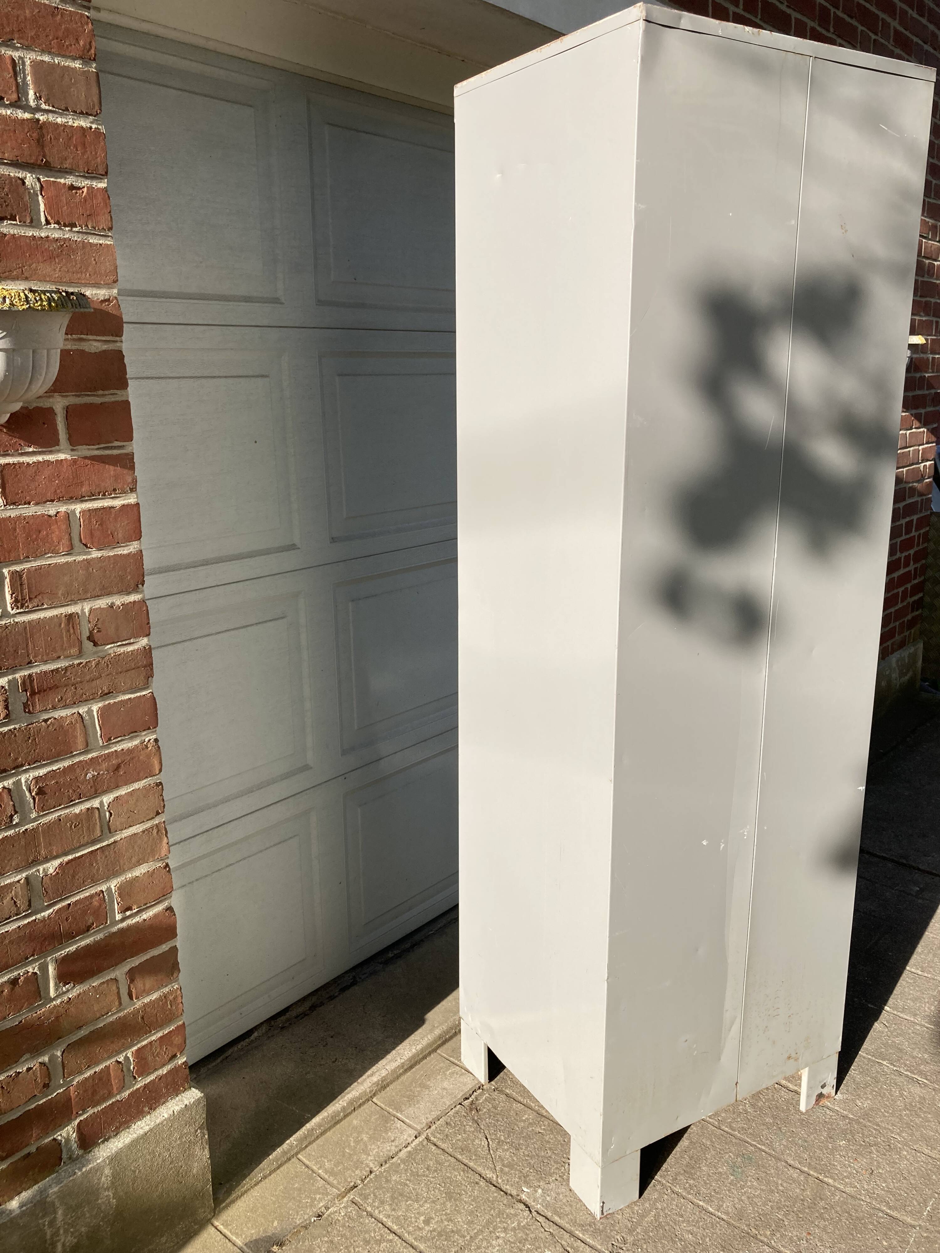 Two-door metal locker