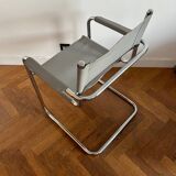 MG5 Grassi style chrome armchair