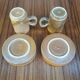 Duo of vintage stoneware cups