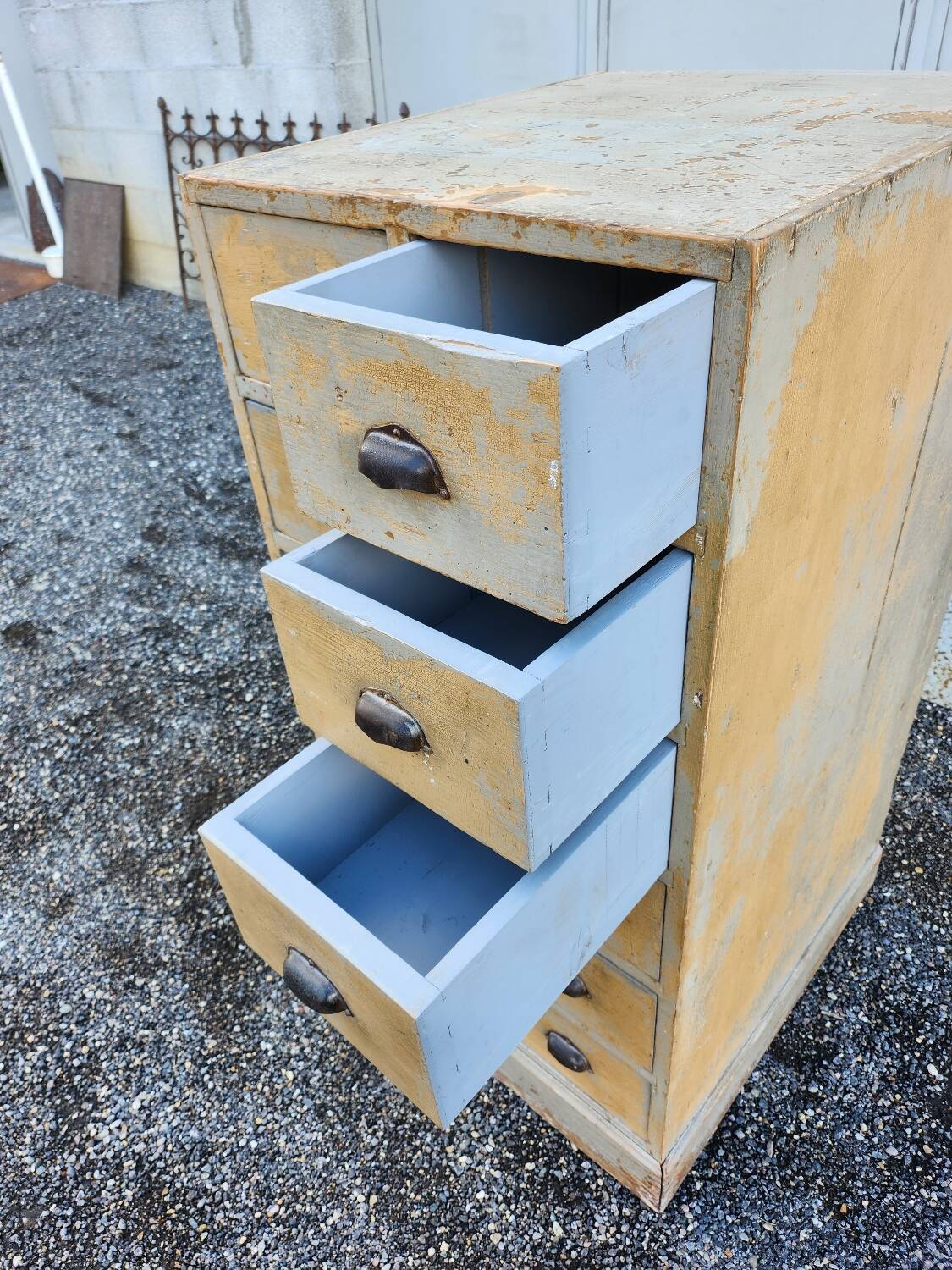 Antique craft furniture with drawers