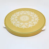 Plat de gâteau moderniste jaune Allemagne, années 60
