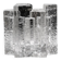 Brutalist Swedish Crystal Glass Candle Holder